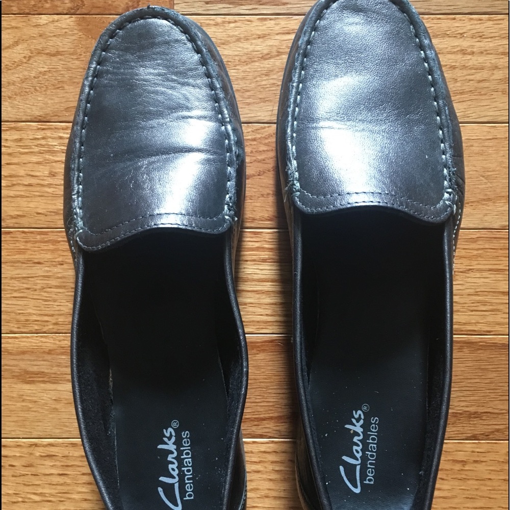 Clark’s loafers. Bronze color.  Shows no wear